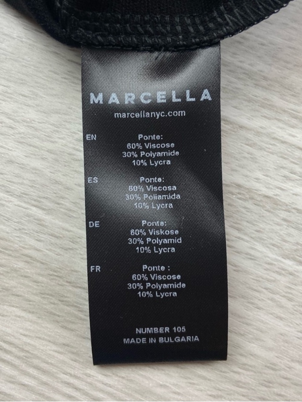 Marcella NYC Manhattan One Shoulder European Ponte Open Back Halter Gown XS - Picture 15 of 15